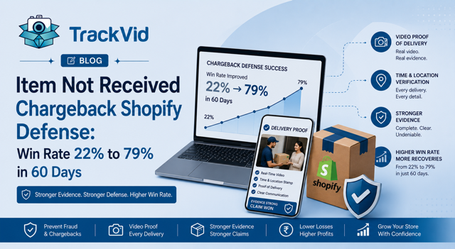 Item Not Received Chargeback Shopify Defense: Win Rate 22% to 79% in 60 Days