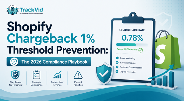 Shopify Chargeback 1% Threshold Prevention: The 2026 Compliance Playbook